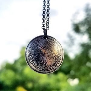 Domed National Park Quarter Necklace